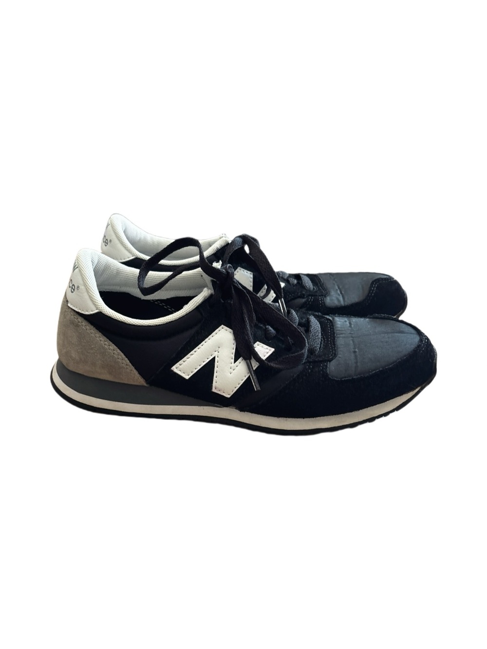 New Balance Women’s 420 Black White and Gray Retro Runner Shoes Size 6.5